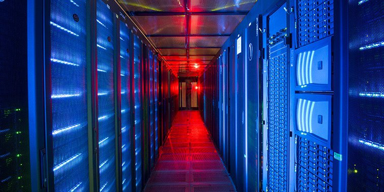 A picture of the JASMIN HPC system.