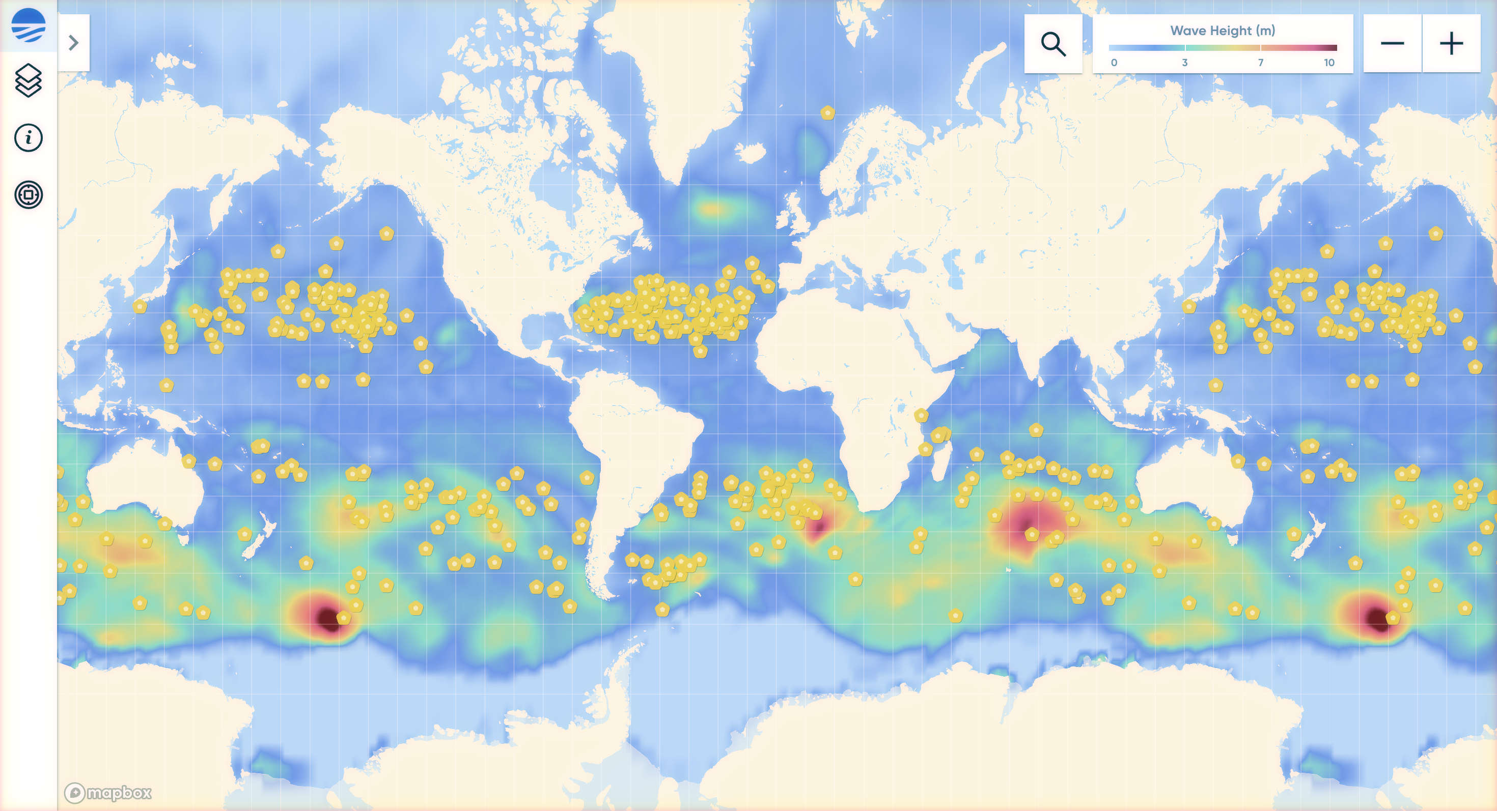 Array of spotter buoys