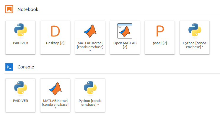 Jupyter kernel choice mine.